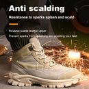 Men Safety Shoes Indestructible Steel Toe Sneaker High Top Protective Work Boots