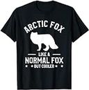 VidiAmazing Arctic Fox Like A Normal Fox But Cooler White Foxes ds083 T-Shirt