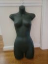 hanging female black mannequin torso