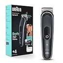 Braun Body Groomer Series 5 5360, Body Groomer for Men, for Chest, Armpits, Groin, SkinSecure Technology for Gentle Use and Clean Shave Attachment, Waterproof, Cordless with 100-min Run Time