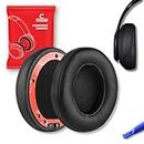 Crysendo Headphone Cushion Compatible with Beats Studio 2 & 3 | Protein Leather & Soft Foam Headphone Cushion Ear Pads (Black)