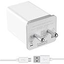 Charger for Microsoft Lumia 650 Dual SIM Charger Original Adapter Like Wall Charger | Mobile Fast Charger | Android USB Charger with 1 Meter Micro USB Charging Data Cable (3 Amp, OC14, White)