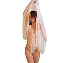 NITRY Women Sexy Outfit Women Sexy Perspective Bodysuit Lingerie Breast Wrap Halter Women Lingerie Women Chinese Style Uniform Cosplay Erotic Sexy Lingerie H-White Talla única