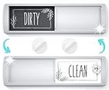 ASSURED SIGNS Stylish Dishwasher Magnet Clean Dirty Sign - 2" By 7" -Ideal Clean Dirty Magnet for Dishwasher and Kitchen Organization - Lovely Kitchen Gadgets / Accessories - Nice Office, Farmhouse, Home Décor
