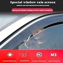 FALMDCQ Compatible with Vauxhall Antara L07 2006-2015, 4Pcs Car Side Window Rain Guards Visor Weather Shield Wind Deflector Exterior Modified Accessories