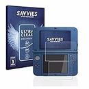 Savvies 6 Stück Schutzfolie für Nintendo New 3DS XL Displayschutz-Folie Ultra-Transparent