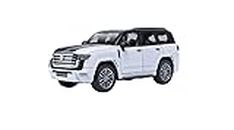 PLUSPOINT Diecast Land Cruiser-300 Toy Car Scale Model,Pull Back Vehicles Alloy Simulation Supercar with Lights and Sound Also for Car Dashboard,Kids,Adult (L.Cruiser dualtone)