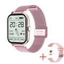 Smart Watch Women Men Heart Rate For iPhone Android Bluetooth-Pink