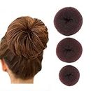 LOCANS Hair Donut Bun Maker, 3 Different Sizes Large Medium Small - Set of 3 Pieces for Women