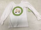 3T 4T Fireflies & Fairytales scooter applique shirt white NWT boutique sister 3T