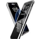 COQTEL® Coque Samsung Galaxy S7 Edge 360° Transparente Protection intégrale en Silicone Antichoc
