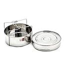 KCL Cooker Separator Outer Lid Pressure Cooker, 3 - litres (2 Containers with Lifter)- Diamater - 5.5 Inches, Stainless steel.