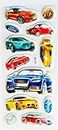 SBS Kids Favorite Cars Puffy Stickers- Set of 5
