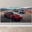 Ford Mustang Cars Road Series Luxury 3 Piece Canvas Wall Art Print Home Decor