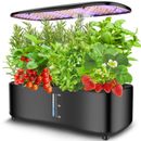 Large Tank Hydroponics Growing System 12 Pods, Herb Garden Kit Indoor with Gr...