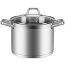 Duxtop Professional Stainless Steel Cookware Induction Ready Impact-Bonded Technology (8.6Qt Stockpot)