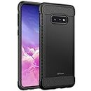 JETech Slim Fit Case Compatible with Samsung Galaxy S10e, Thin Phone Cover with Shock-Absorption and Carbon Fiber Design (Black)