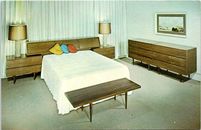 Smilow - Muebles de dormitorio Thielle, Nueva York, postal cromada PUBLICIDAD