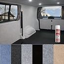Tuda Carpets | 4 Way Stretch Van Lining Carpet + 1 Trim Fix Glue Adhesive | 6 Colours/Various Lengths - 2m W x 1m L (6ft6" x 3ft3") Ocean Blue