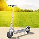 MONVELO Electric Scooter Adult Foldable Escooter 500W Motor Portable with Charger APP Bluetooth Public Riding Low-Carbon Travel 25KM/H 8.5" Pneumatic Tire,White