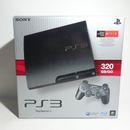 Sony PlayStation 3 PS3 Slim 320GB Console CECH-3001B Brand NEW Factory Sealed 
