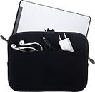 Honju DarkRoom Néoprène poche pour 11,6" Tablet/Notebook/Netbook/Laptop/Ultrabook - noir [Grand sac avant| Fermeture éclair | Doublure intérieure douce] (Apple, Samsung...) - 88012