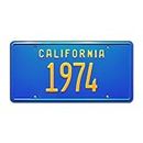 California Vintage Hot Rod | 1974 | Metal Stamped Vanity License Plate