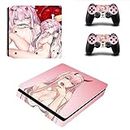 Vanknight Vinyl Decal Skin Stickers Anime Girl Cover for PS4 Slim S Console Controllers Sexy Lady