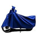 Autofy Universal Bike Cover UV Protection & Dustproof Bike Body Cover for Two Wheeler Bike Scooter Scooty Activa (Blue)