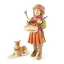 MacKenzie-Childs Patience Brewster Nativity Little Drummer Boy and Dog Figures, Set of 2