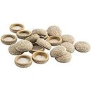 Super Sliders 4318595N Formed Felt 1" Furniture Movers for Hard Surfaces (20 Piece) - Oatmeal, Round SuperSliders, Beige, 1 Inch