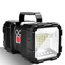 LETOUR Lampe Torche LED Rechargeable Ultra Lumineuse 10000 mAh 4000 lumens, Lampe de Poche Projecteur Portable pour Randonnée Camping, Randonnée, Urgences