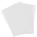 NHCDFA Mylar Stencil Sheets, 10 Pcs Blank Sheets 0.2MM Thickness A4 Square Paper Templates, Translucent Templates Pet Plastic Sheet, DIY Make Your Own Design Stencils, white