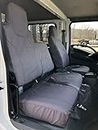 Durafit Seat Covers | 2006-2022 Isuzu NPR Heavy-Duty Exact Custom-Fit Seat Covers | Front Seat Covers 40/60 Split Bench Seat | Seat Cover in I2280-C8 Gray Endura