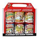 KICKIN’ Spicy Peanuts Gift Set – (6) 4.2oz – Cans Ultimate Spicy Gourmet Gift Peanuts - Try if you dare!