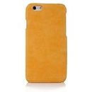 WOW IMAGINE Premium Handmade Weathered Leather Texture Collection Back Case Cover for Apple iPhone 6/iPhone 6s (Textured Yellow)