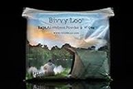 Bivvy Loo - Portable Toilet Liner Bags Pack - Camping Toilet Liner Bags - 40 Additional Biodegradable Wipes, 12 Biodegradable Liner Bags & 12 Sachets of Waste Managing Powder …