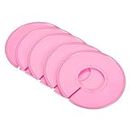 PATIKIL Clothes Dividers 10 Pack Blank Clothing Rack Size Sorting Reusable Wardrobe Round Hanger Separator, Pink