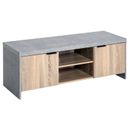 HOMCOM Soporte de TV de madera Gabinete Muebles para el hogar Unidad de entretenimiento Estantes de almacenamiento