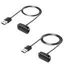 AWINNER Compatible with Fitbit Charge 5/Luxe Charger Cable,Replacement USB Charging Dock Stand for Fitbit Luxe Smart Watch 2 Pack