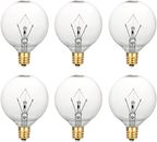 6-Pack G50 25W Bulbs for Full Size Scentsy Wax Warmers - Free Fast Shipping!