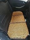 Q1 Beads Rear Seat Wooden Beads Car Back Seat Cover Cushion for all the Hatchback/Sedan/SUV (XXL-Universal, Beige)