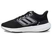 adidas Womens EQ23 Run W Wide Shoes, Black/White/Black, 7.5 Wide US
