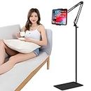 ASWINN Tablet Floor Stand, Adjustable Universal 360-degree Rotatable Metal Tablet Holder, Ipad Stand Floor for iPad/iPhoneX/iPad Pro or Other 5.5~12.9 Inches Devices (Black)