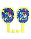 Play Nation Premium Junior Plastic Racket Set for Boys & Girls | Tennis Toy for Kids | Indoor & Outdoor Sports Equipment | Birthday Gift | BIS Certified (Yellow)
