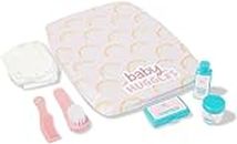 Casdon Changing Mat Set , Dolls Changing Mat & Care Set For Children Aged 3+ , Includes Reusable Nappy, Brush, Pretend Talc & More!