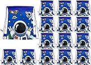 MONKEYTAIL Space Astronaut Theme Drawstring Sack Bag (Pack of 15) For Kids Birthday Return Gifts for All Age Group