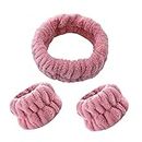 Fashion My Day® Face Wash Headband and Wristband Set Washing Face Microfiber Makeup Headband Dark Pink | Clothing, Shoes & Accessories | Womens Accessories | Hair Accessories| Hairband