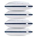 Queling 4 Pack Plush Down-Like Pillows, Soft Comfortable, Bed Pillows for Sleeping