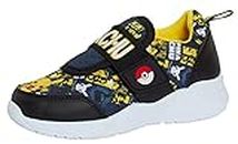 Pokemon Boys Trainers Kids Pikachu Easy Touch Fasten Sports Shoes Running Pumps Sneakers Black 8 UK Child